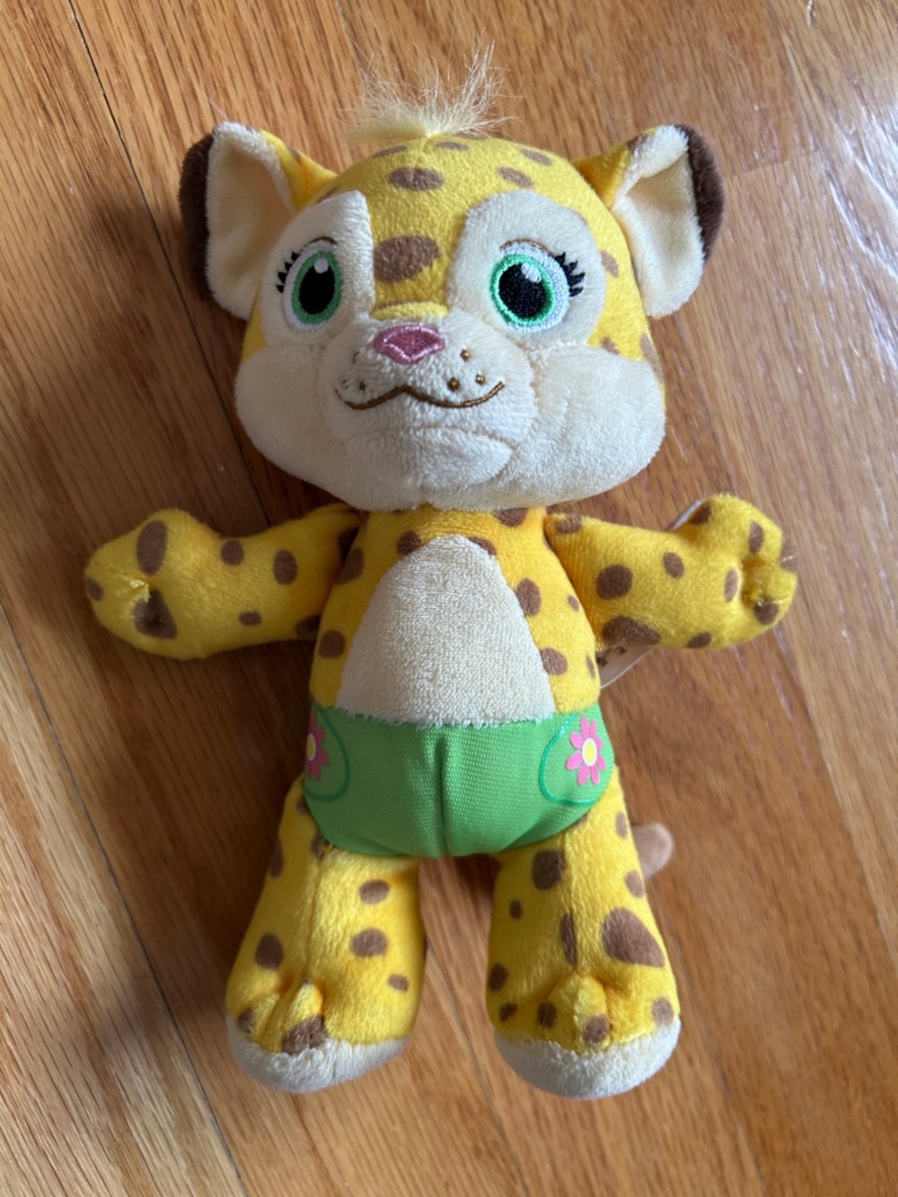 Word Party- Frannie Plush Leopard Stuffed Animal Toy - Yellow 6inch